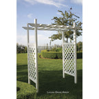 Repackaged Laguna Lattice Vinyl Arbor 55 In W x 42" D