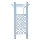 Repackaged Laguna Lattice Vinyl Arbor 55 In W x 42" D