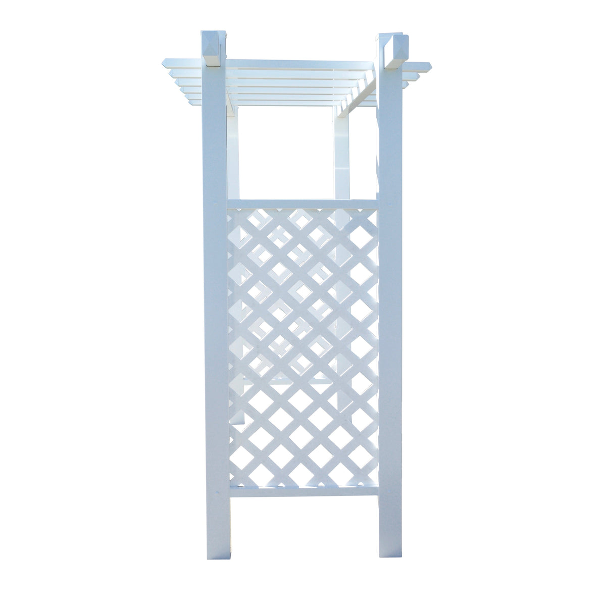 Repackaged Laguna Lattice Vinyl Arbor 55 In W x 42" D