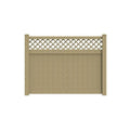 DuraGrain Privacy w/ Lattice Fence Tan