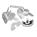 GRAVITY LATCH WHITE STAINLESS STEEL