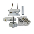 LATCH TWO WAY LOCKABLE DUAL ACCESS WHITE NYLON