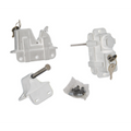 LATCH TWO WAY LOCKABLE WHITE ZINC