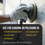 Pro Series 6" PSA DA Sander Backing Plate Pad - Flexible, Dual-Action Random Orbital Sanding Pad, Self-Adhesive Stickyback Sandpaper Discs