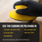 Pro Series 6" Round-Shaped Hand Sanding Block Pad for Hook & Loop, PSA 6" DA Sanding Discs, 2 Pack, Conversion Adapter Pad for PSA Sandpaper