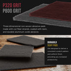 Premium 6" x 9" Scuff Pads, 5 Each Maroon General Purpose & 5 Each Gray Ultra Fine - Scuffing, Sanding, Auto Paint Surface Adhesion Prep