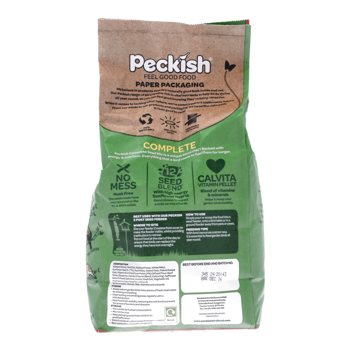 Wild Bird Feeder & Complete Seed Mix 2.04kg