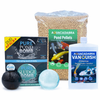 Aquacadabra Pond Care Bundle 20,000L Dechlorinator Bacteria Treatment & Fish Food