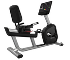 Life Fitness Aspire Recumbent Bike side view with SL Console