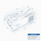 3000W 12V low frequency pure sine wave off-grid inverter (peak power 9000W)
