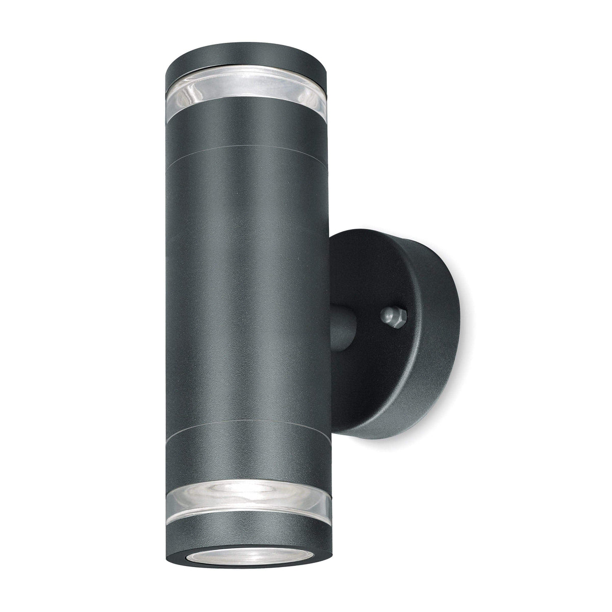 4lite Marinus GU10 Bi-Directional Outdoor Wall Light without PIR - Anthracite - Maplin