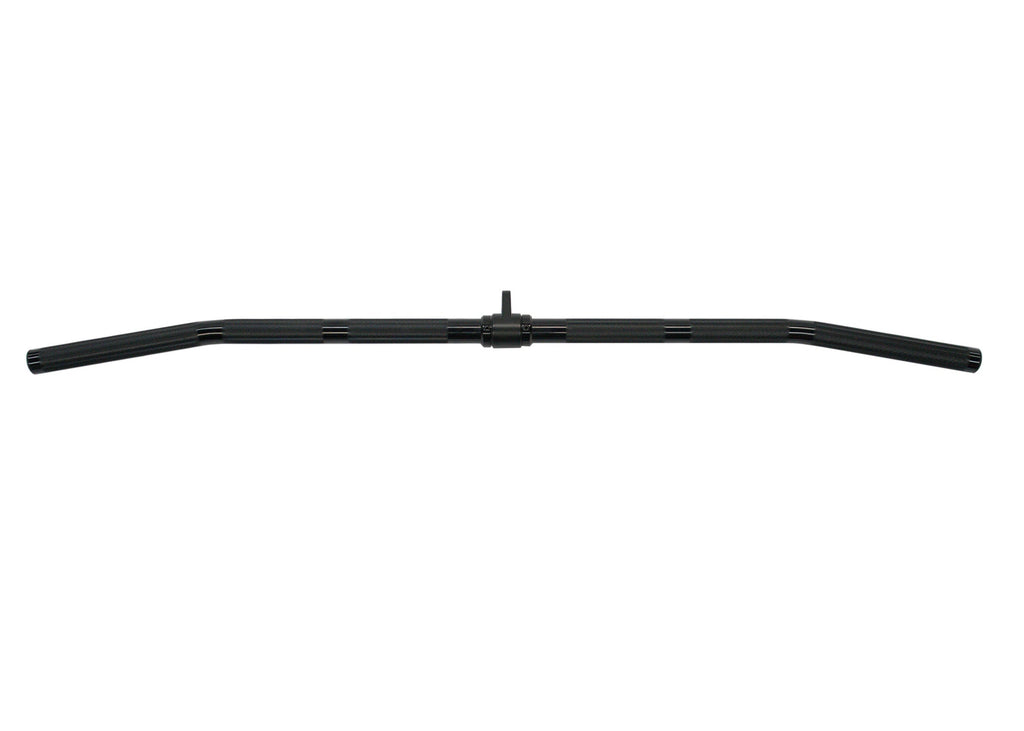 Gronk Fitness black aluminum lat bar front view