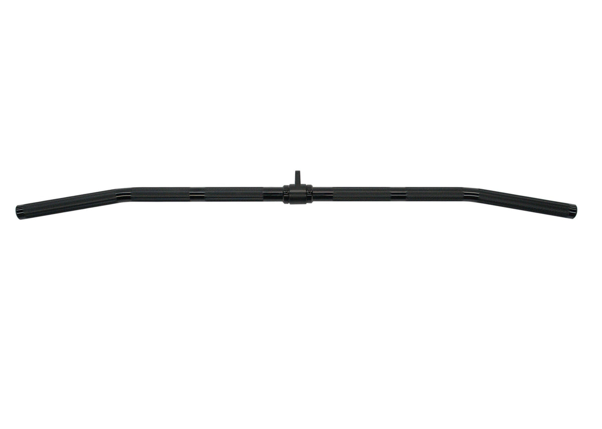 Gronk Fitness black aluminum lat bar front view