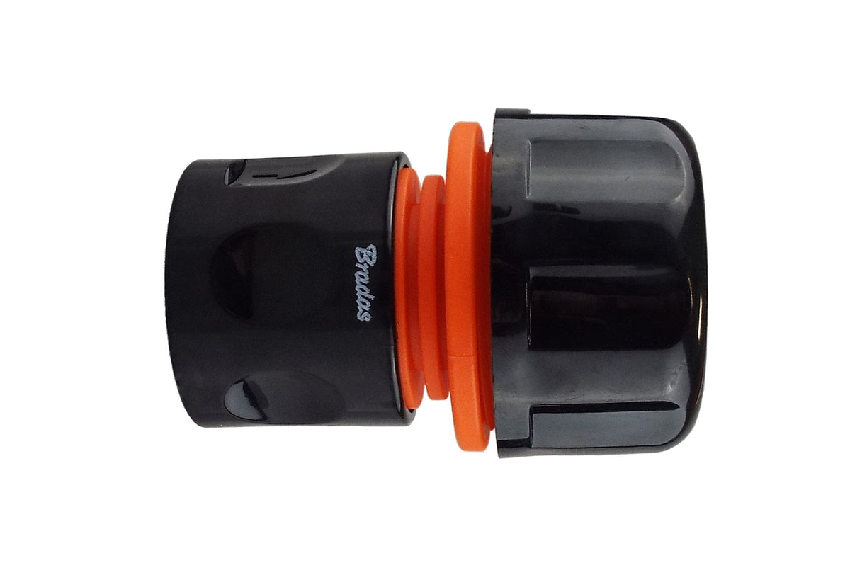 Female Hose Connector Max Flo 1" Hose Black/Orange
