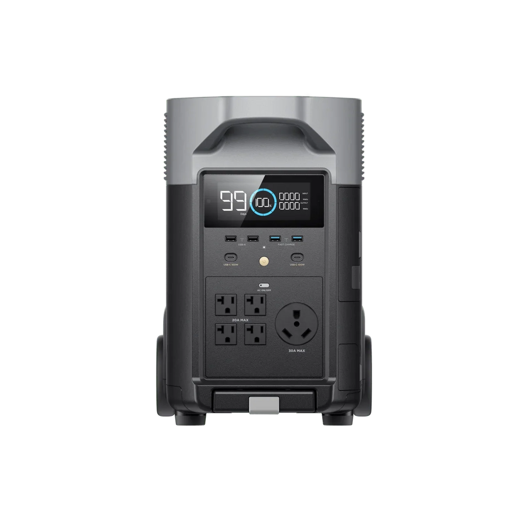 EcoFlow DELTA Pro 3600Wh 3600W Solar Generator + 200W Portable Monocrystalline Solar Panels Kit