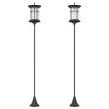 72" LED Outdoor Street Light, Waterproof IP44 for Patio, Garden, Backyard, Cool White, 2 Pack