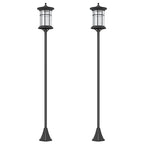 72" LED Outdoor Street Light, Waterproof IP44 for Patio, Garden, Backyard, Cool White, 2 Pack