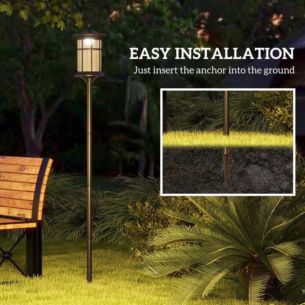 72" LED Outdoor Street Light, Waterproof IP44 for Patio, Garden, Backyard, Cool White, 2 Pack