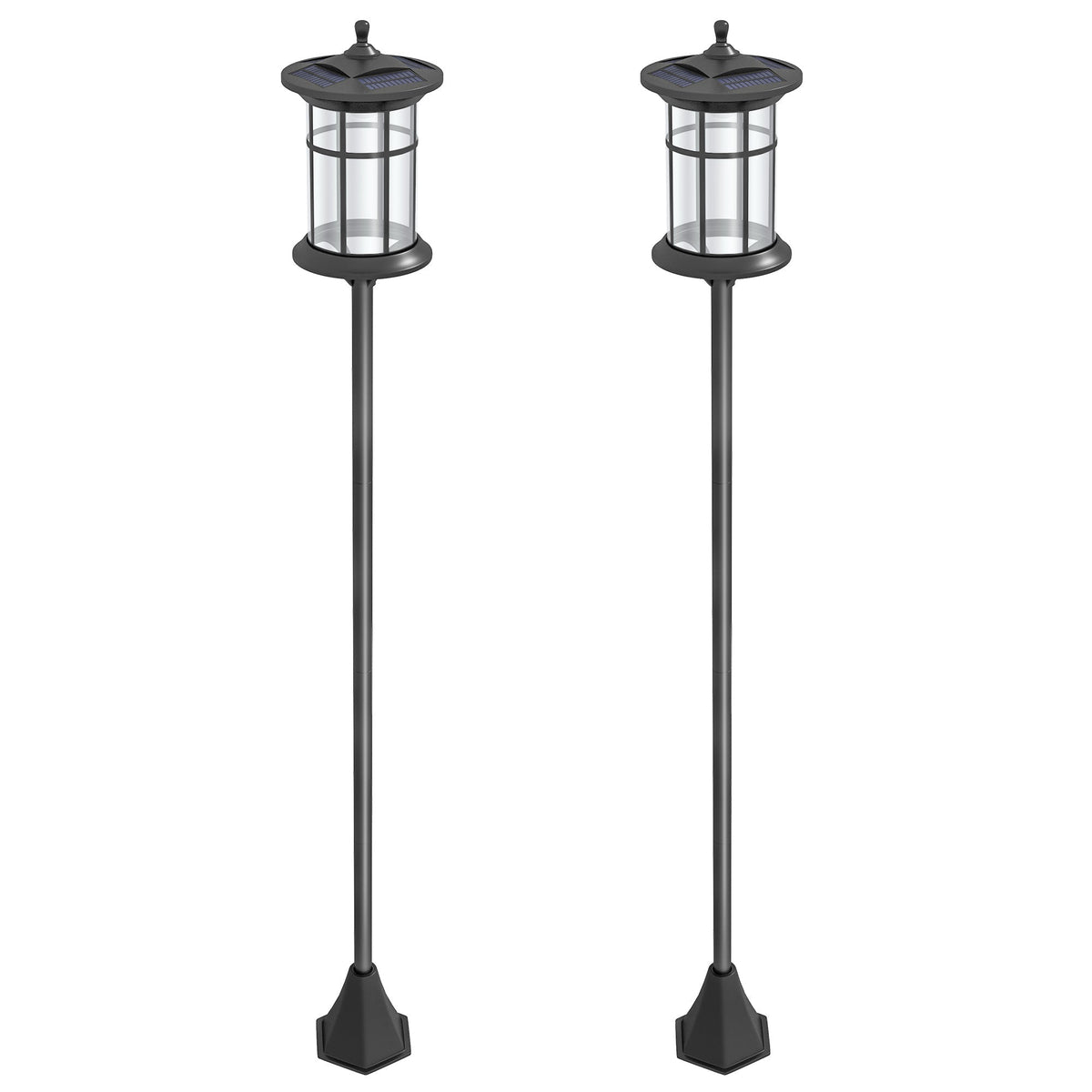 72" LED Outdoor Street Light, Waterproof IP44 for Patio, Garden, Backyard, Cool White, 2 Pack