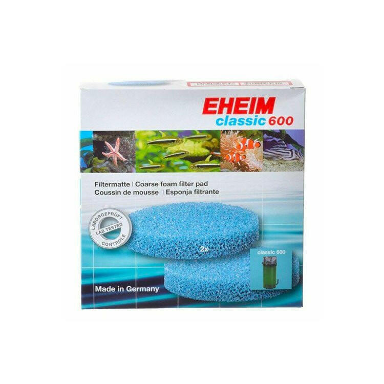 Eheim Classic 600 Coarse Filter Pad (Blue) (x2)