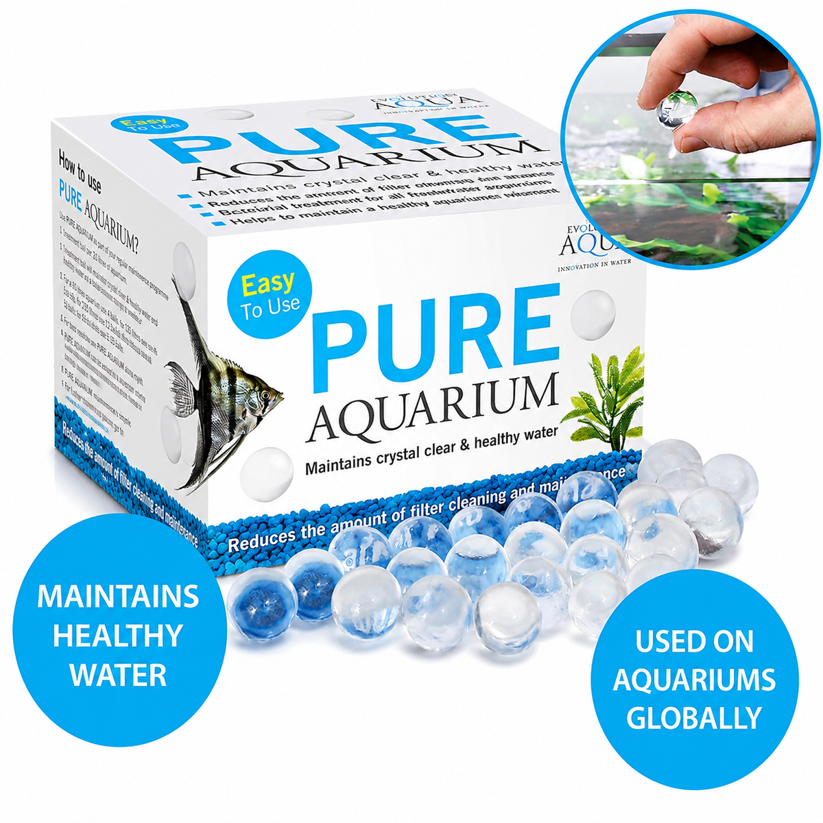 Evolution Aqua PURE Aquarium Total Maintenance Kit Clear Water & Sludge Remover