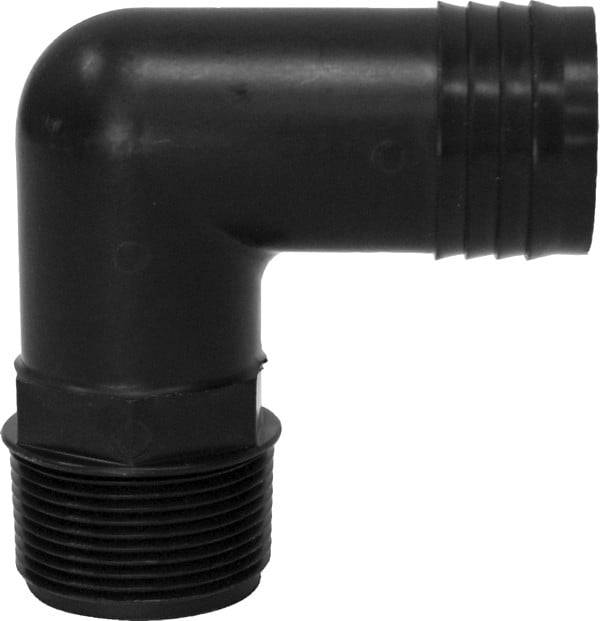 Threaded Elbow Fitting - 1-1/4" MPT X 1-1/2" Hose