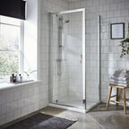 Foundry 5mm Glass Pivot Shower Door - Chrome