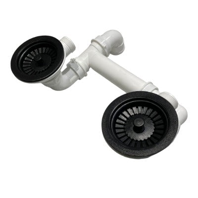 Plumbing Kit for 2 Bowl Kitchen Sinks