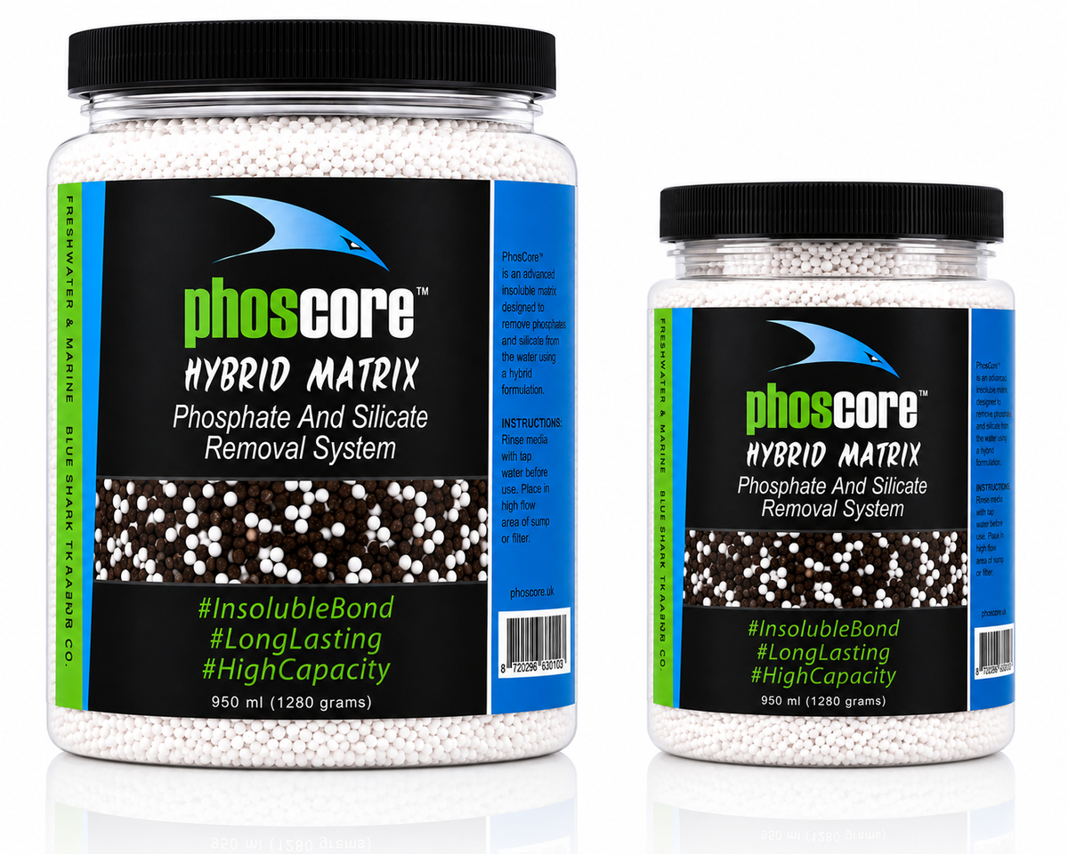 BlueShark PhosCore Phosphate & Silicate Remover Media for Aquariums 640g/1280g