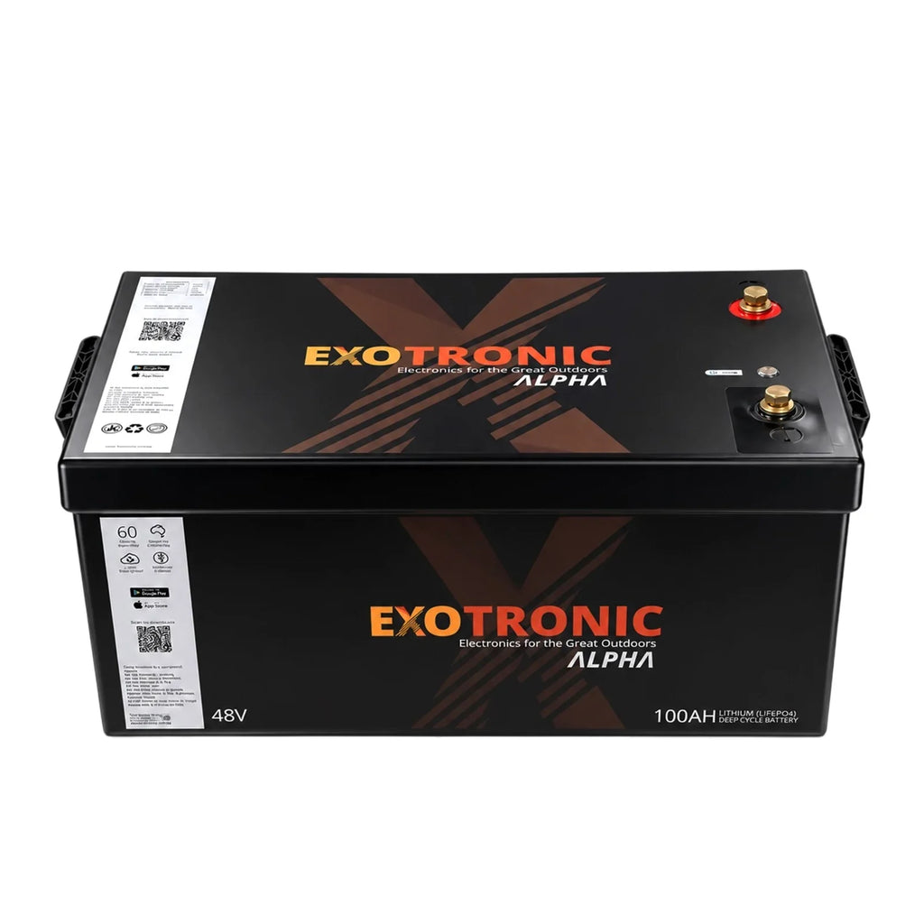 Exotronic 48V 100Ah Alpha IP67 Smart Bluetooth Lithium Battery