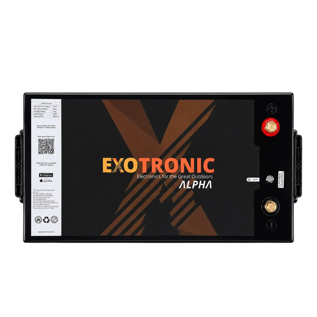 Exotronic 48V 100Ah Alpha IP67 Smart Bluetooth Lithium Battery