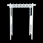 Capistrano Lattice Vinyl Arbor 55 In W x 42" D