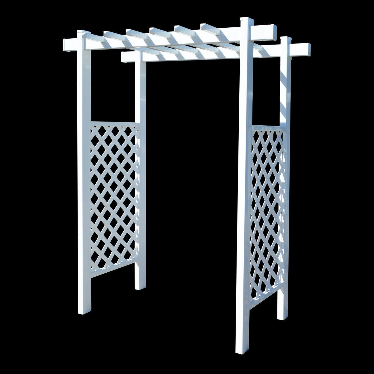 Laguna Lattice Vinyl Arbor 55 In W x 42" D