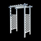 Laguna Lattice Vinyl Arbor 55 In W x 42" D