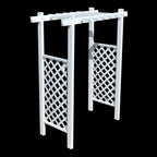 Laguna Lattice Vinyl Arbor 55 In W x 42" D