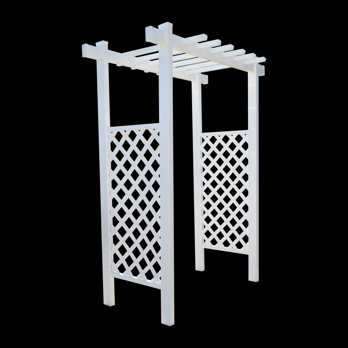 Laguna Lattice Vinyl Arbor 55 In W x 42" D