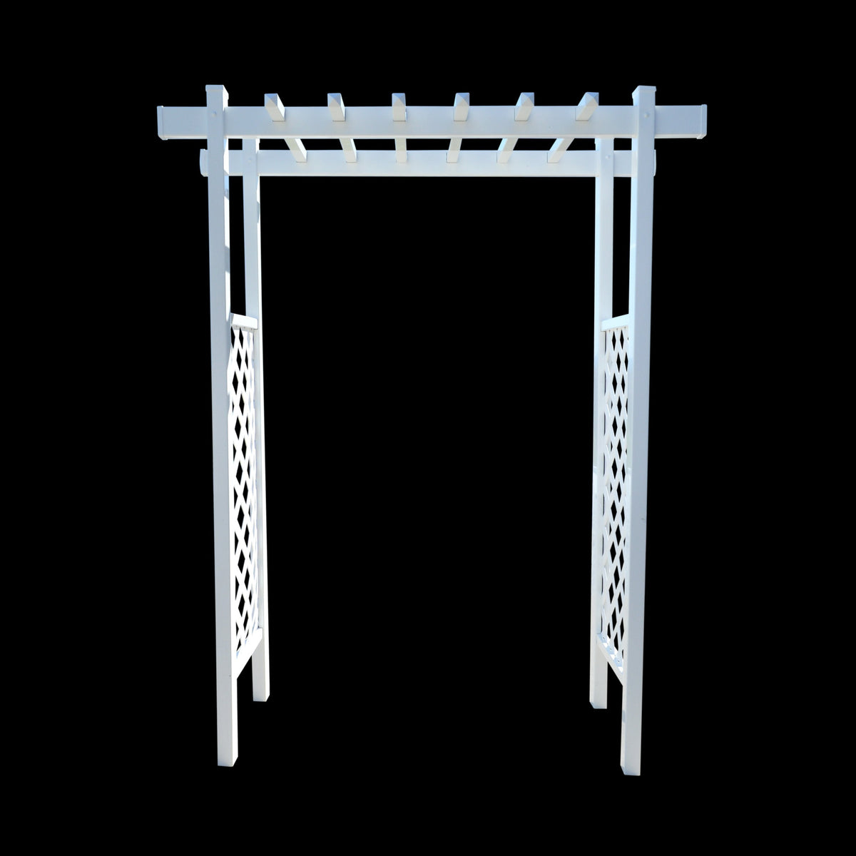 Laguna Lattice Vinyl Arbor 55 In W x 42" D