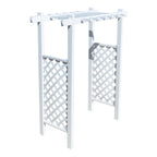 Laguna Lattice Vinyl Arbor 55 In W x 42" D
