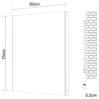 Weeton Reversible Mirror w/ LED Side Lights - 700 x 500mm
