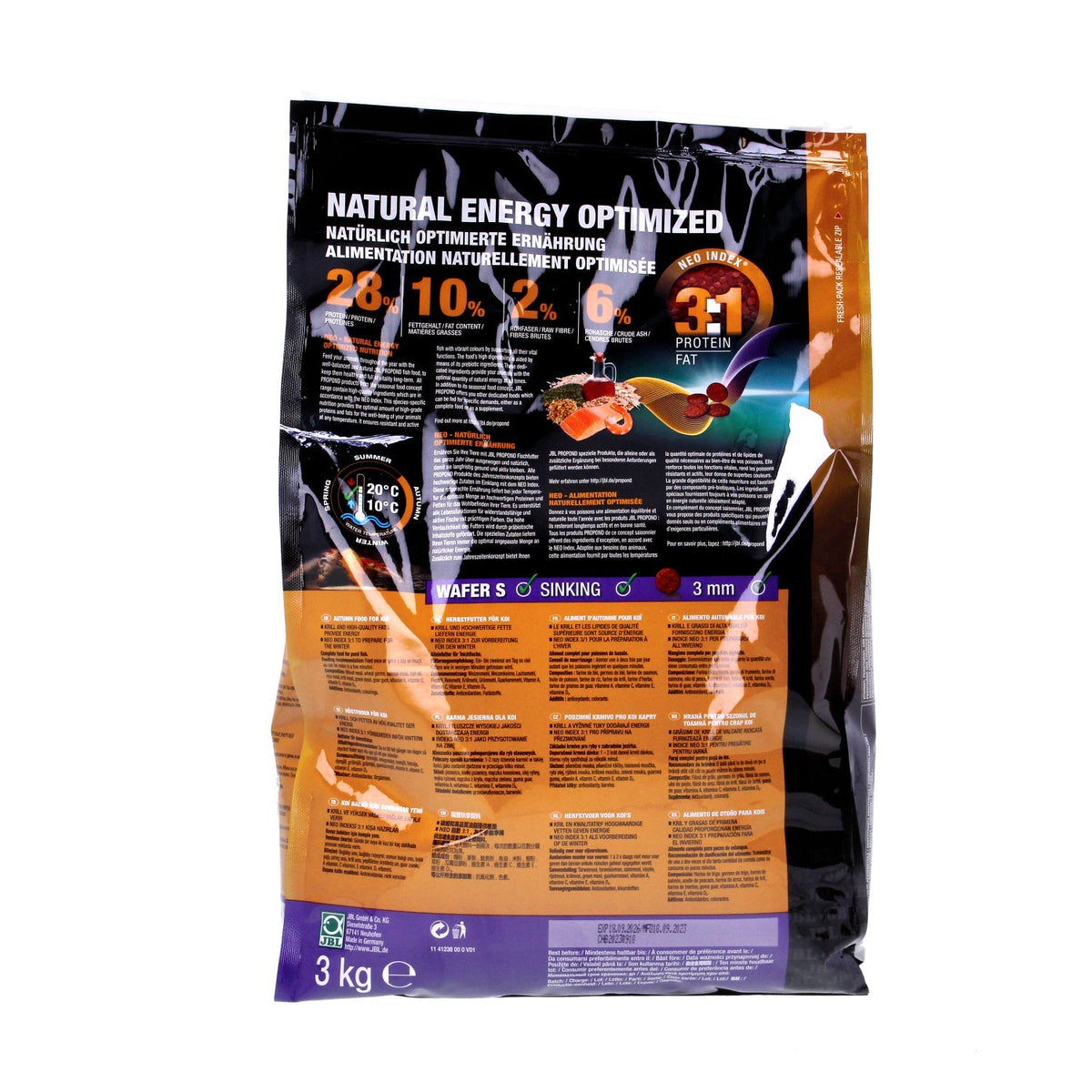 JBL ProPond Autumn Koi Food S 3kg 09.2026