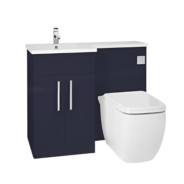 Aquatrend Petite WC Unit, Base Unit & Basin - All Colours