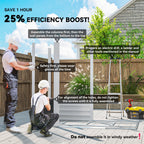 7' x 4' Upgraded Outdoor Storage Shed with Foundation Kit & Double Doors with Lock, Easy to Assemble, Dark Grey