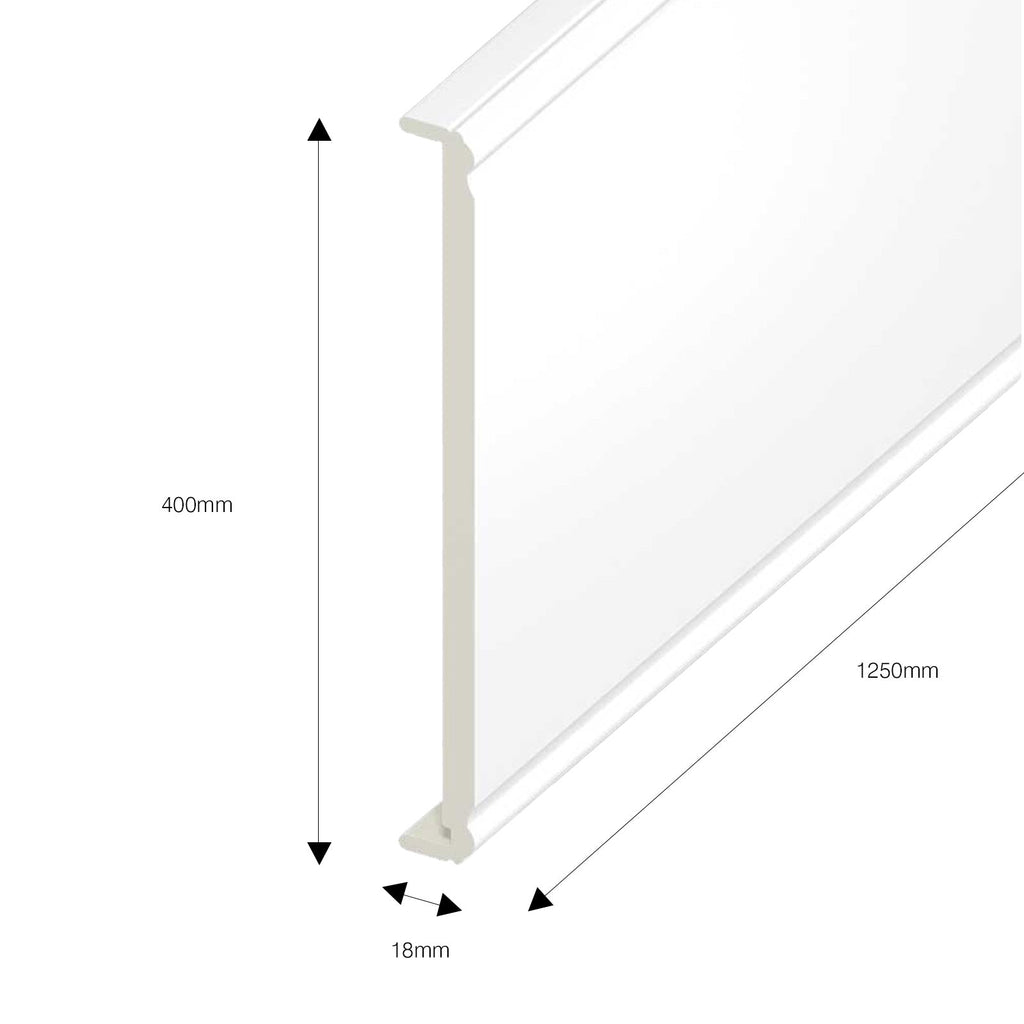 18mm Ogee Fascia Board Box-End
