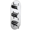 Evoke Triple Concealed 2-Way Chrome Thermostatic Shower Valve