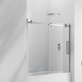 Aquaglass 8mm Frameless 2-Panel Sliding Bath Screen - 1500 x 1700mm