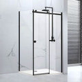 Sphere Black Framed / Clear Glass Side Panel