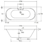 Luna Double Ended Bath - All Sizes