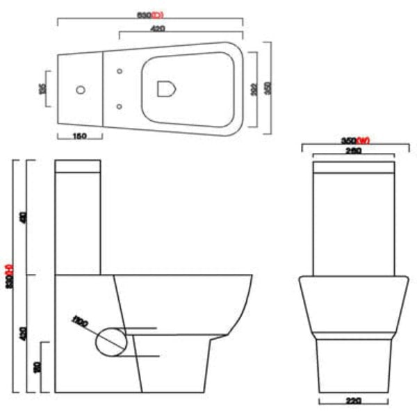 Cubix Flush to Wall Toilet Set