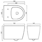 Emme Wall Hung Cloakroom Suite
