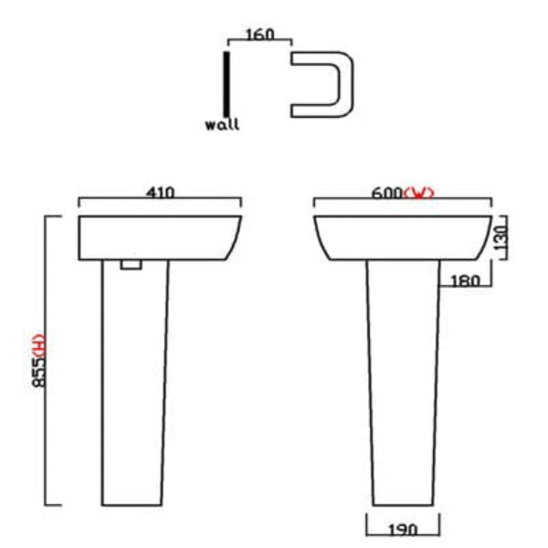 Cubix Wall Hung Cloakroom Suite